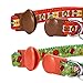 Blueberry Pet Pack of 2 Cat Collars, Holiday Fun Celebration Finale Adjustable Breakaway Cat Collar with Bow Tie & Bell, Neck 9