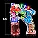 ArtCreativity Light Up Bubble Gun - Set of 3 - Medium Lightweight Design - Perfect for Summertime - Fun, Engaging and Entertaining - Party Favor, Amazing Gift Idea Boys Girls - Batteries Included