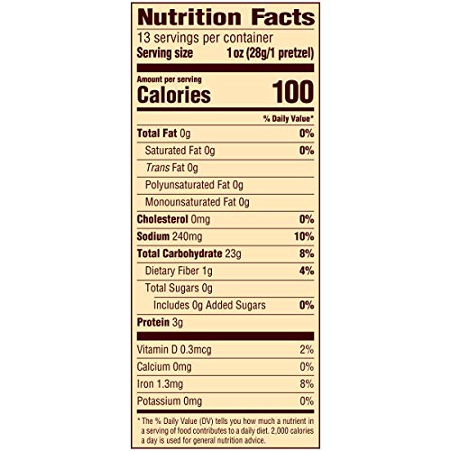 SNYDER’S OF HANOVER SOURDOUGH HARD PRETZELS, 1.5 OUNCE