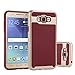 Aobiny Hard Bumper Hybrid Soft Rubber Skin Cell Phone Case Mobile Cover For Samsung Galaxy J7 (Red)