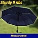 MEG Umbrella - A Gift from People Who Love Me! (Navy Blue) - Sturdy 9 Ribs