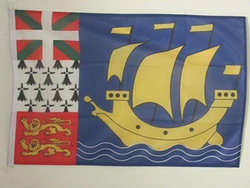 Saint Pierre and Miquelon Flag 2' x 3' for outdoor, Saint-Pierrais, Miquelonnais flags 90 x 60 cm