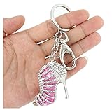 Crystal Rhinestone Diamante High Heel Shoe Decoration Chain for Phone Car Bag Key Ring keychain Charm Gift - Perfect for Women Ladies Girls' Phone Key Bag Pink