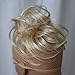 CAISHA Synthetic Fiber Hairpiece Scrunchie Scrunchy Updo Slightly Wavy Light Blonde Mix G17B