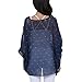 JLTPH Ladies Batwing Chiffon Shirt Bohemian Semi Sheer Loose Floral Blouse Tunic Tops