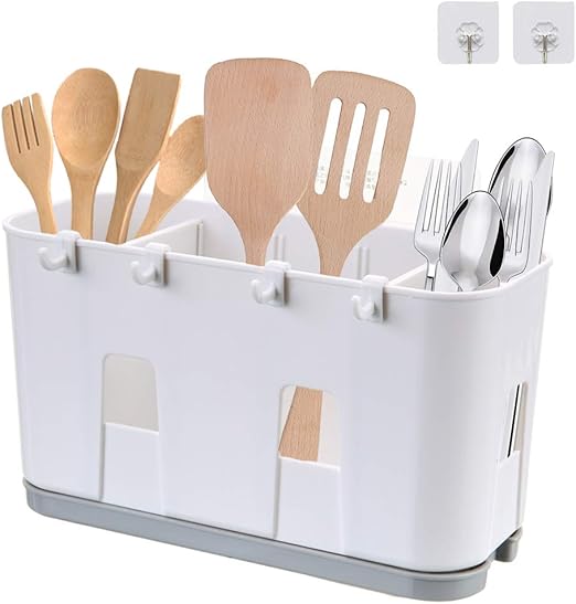 Cutlery Drying Rack Holder Kitchen Utensil Drying Basket Knife and Fork