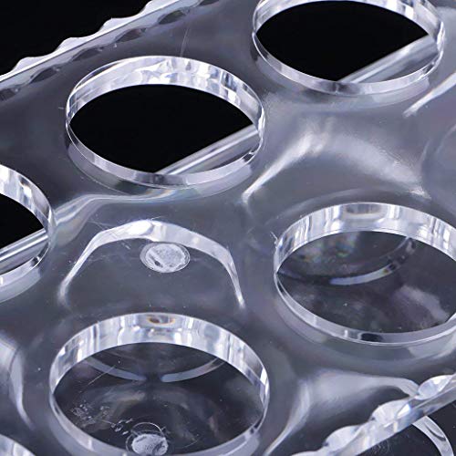D&Z 12 Set Shot Glass with Acrylic Transparent Holder,include 12 Thick Base Crystal Clear Liquor Cup for Barware Whisky Brandy Vodka Rum and Tequila Shot Set,0.75oz - Thumbnail 2