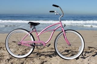 Firmstrong Urban Lady Single Speed Beach Cruiser Bicycle, 26-Inch, Pink