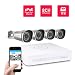 Foscam 8CH xPoE 720P Security CCTV Surveillance System, Simplified Power Over Ethernet NVR KIT, Pre-Installed 1TB HDD, 4 720P HD Outdoor IP66 Waterproof IP Camera, 65FT Night Vision, FN3108XE-B4-1T primary