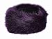 Faux Fur Headband with Elastic for Women's Winter Earwarmer Earmuff (one size,Purple)