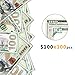 Winkeyes 100pcs Prop Money 100 Dollar Bills Play Money Realistic Copy Paper Money Full Print 2 Sided for Movie Game Kids School Students