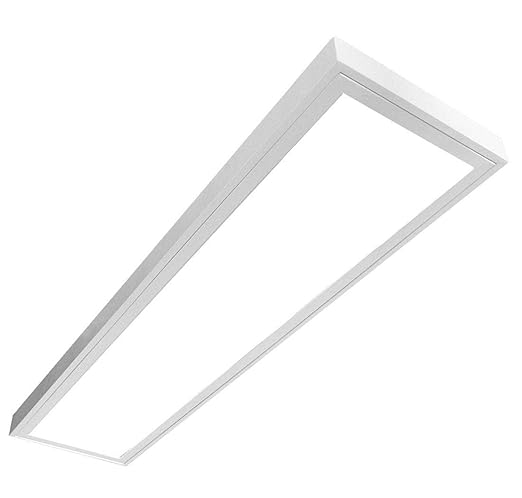 LED Panel LUNA 54W, LED Deckenleuchte, Anbau Leuchte, Prisma, (3x18W), 120cm, neutralweiß (4000K), T8, LED Rasteranbauleuchte