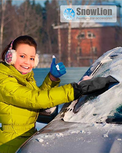 Ice Scraper Mitt For Car Windshield Snow - Auto Winter Scrapers With Glove - Miracle Mitt Scraper For Window Cars - Windshield Scraper Mitten - Car Ice Scraper With Glove