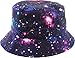 KBM-007 PUR Flag Patriotic Stars and Stripes Floral Galaxy Leaf Aztec Tropical Print Bucket Hat Summer Boonie Cap
