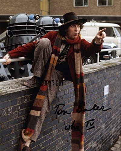 LIMITED EDITION TOM BAKER DR WHO SIGNED PHOTOGRAPH + CERT PRINTED AUTOGRAPH