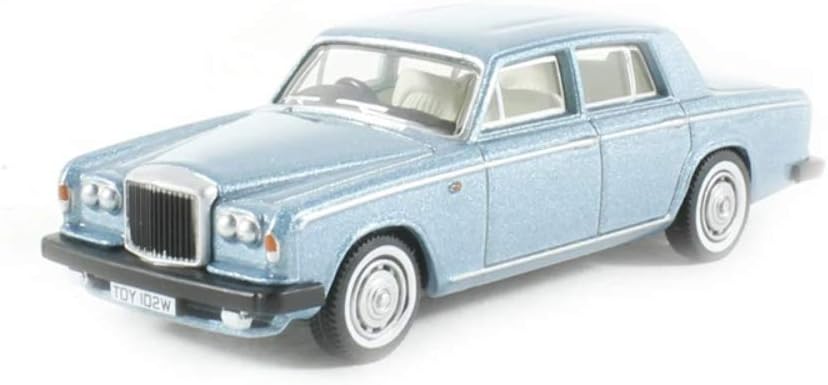 Oxford Diecast 76BT2001 Bentley T2 Saloon Caribbean Blue, Length: 6.9 cm, Width: 2.5 cm, Height: 2.1 cm
