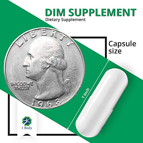 DIM Supplement with Black Cohosh 200 mg Menopause Support, Hormone