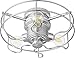 Quorum Windmill 3-Light 14" Indoor/Outdoor Ceiling Fan Light Kit in Galvanized