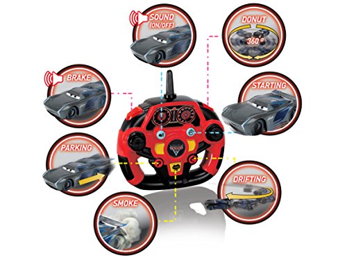 Dickie Toys 203086007 Toys RC Cars 3 Ultimate Feature Jackson Storm, Spielzeugauto mit 3-Kanal Funkfernsteuerung (2,4… – Bild 4