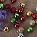 48ct 40mm Luxury Shatterproof Multi-Color Christmas Ball Ornaments Set for Christmas Holiday Tree Decorations