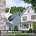 Security Camera Outdoor - HD 2K 3MP 1536P Bullet Camera 2.4G IP66 Waterproof 50ft Night Vision Home Surveillance IP Camera Two-Way Audio, Motion Detection Alarm/Recording, Including 64GB SD Card