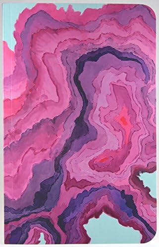 Watercolor Geode Soft Cover Lined 150 Page Notebook - 5.25" x 8.25"
