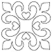 Quilting Creations Elegance Block Quilt Stencil, 6