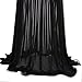 gastbypty Women's 1920s Black Sequin Gatsby Maxi Long Evening Prom Dress(Black,Large)