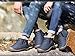 L-RUN Women's Waterproof Winter Boots with Fur Outdoor Warm Ankle Short Snow Boots