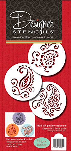 Silk Paisley Cookie Set C802 by Designer Stencils