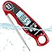 Digital Grill Thermometer,Digital Cooking Thermometer, Instant Read Meat Thermometer With Long Probe,waterproof, Calibration Function For Kitchen BBQ Grill Smoker Cooking Outdoor, Black …