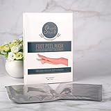 Foot Peel Mask for Dry Skin and Calluses– Scent Lavender Foot Peels, Exfoliating Peeling Booties for Cracked Heels, Men & Women| Remove Dead Skin for Soft Feet| Pedicure Callus Remover Kit 2 Foot Pads