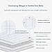 Cushion Lab Calming Weighted Blanket 15lbs & Dual Sided Cotton/Quilted Duvet Cover | 60