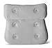Luxury Plush Bath Spa Cushion Pillow with Suction Cups Plus Exfoliating Natural Loofah Pad - Thick Soft Air Mesh Technology - Perfect for Bathtub Jacuzzi and Hot Tub