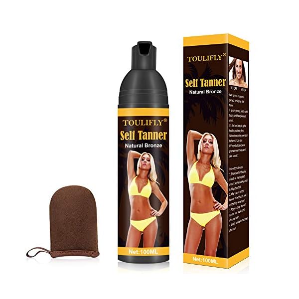 Self-TannerSelf-Tanner-MousseSelf-Tanner-With-MittSelf-Tanner-For-FaceTanning-LotionSunless-Tanning-Lotion-For-Women-Or-MenInstant-Quick-Drying-Streak-Free-Fair-To-Light-or-Medium-Skin-Tones Self Tanner,Self Tanner Mousse,Self Tanner With Mitt,Self Tanner For Face,Tanning Lotion,Sunless Tanning Lotion For…