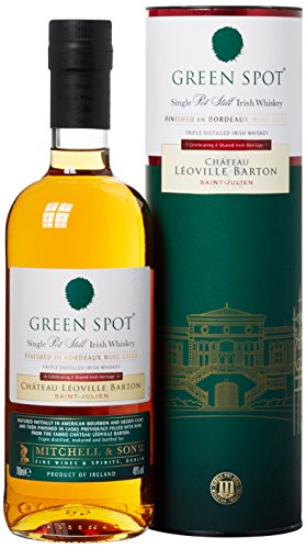 Green Spot Château Léoville Barton Whiskey – Ausdrucksstarker Single Pot Still Irish Whiskey mit markantem Charakter und dezent-süßlichem Nachklang aus Irland – 1 x 0,7 l