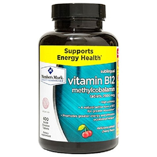 MM Sublingual Vitamin B12 5000mcg methylcobalamin (300 ct.) by Members Mark