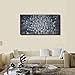 MyArton Textured Abstract Squares Canvas Wall Art Hand Painted Modern Silver Oil Painting for Decoration Ready to Hang 48x24inch