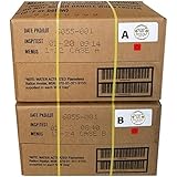 MRE 2020 Inspection Date Case, 24 Meals with 2020 Inspection Date, 2017 Pack Date. Military Surplus Meal Ready to Eat. (A and