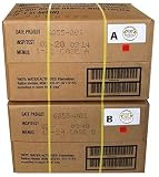 MRE 2020 Inspection Date Case, 24 Meals with 2020 Inspection Date, 2017 Pack Date. Military Surplus Meal Ready to Eat. (A and B Bundle)