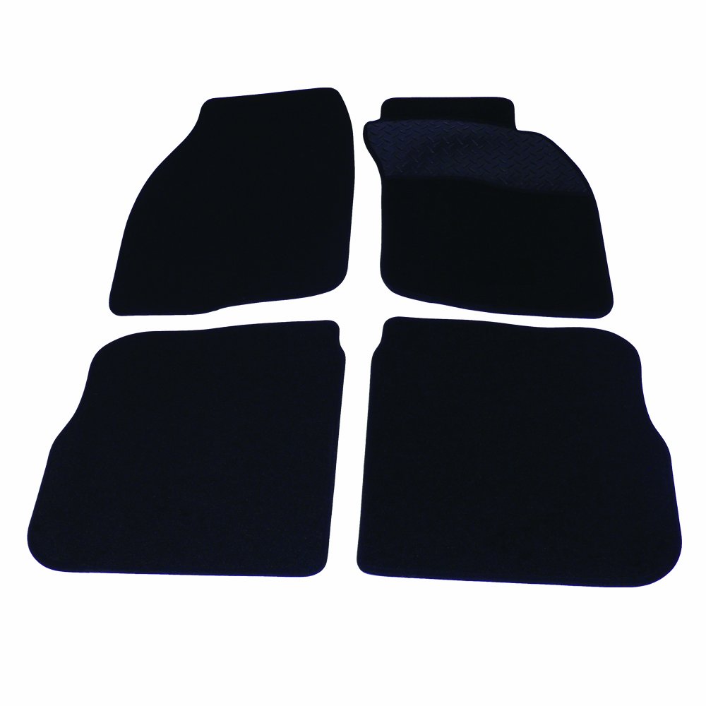 Sakura Mat Set Carpet with Rubber Heelpad for Volvo S40 / V40 96-04 - Black