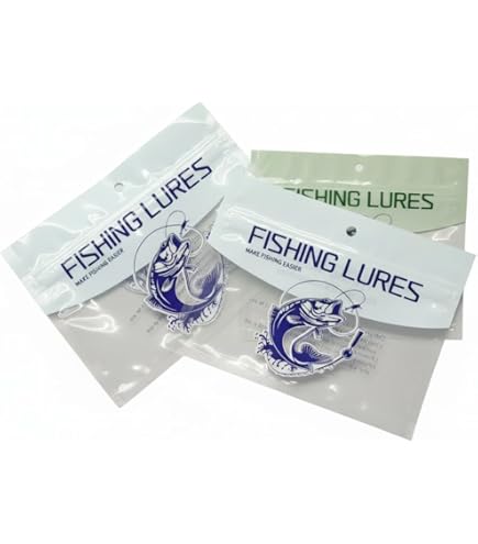 PZRT 20pcs Plastic Soft Bait Bags Portable Self Seal Fishing Hook Package Storage Bags, Blue : Sports & Outdoors