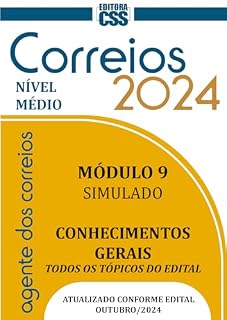 CONCURSO AGENTE DOS CORREIOS 2024: Módulo 9 - SIMULADO - Conhecimentos Gerais (CONCURSO PÚBLICO 2024 - AGENTE DOS CORREIOS)