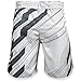 Hayabusa Metaru Charged Brazilian Jiu Jitsu and MMA Shorts (White/Grey, 32)