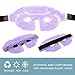 Perfecore Cooling Gel Eye Mask Cold Compress for Puffy Eyes, Dark Circles, Headaches, Purple