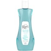 Keri Moisture Rich Shower Bath Oil, Clear, 8 Ounce | Replenishes &amp; Seals in Moisture, Continuous Hydration, Softens &amp; Smoothes Skin, Emollient-Rich, Lightly Scented, Daily-Use