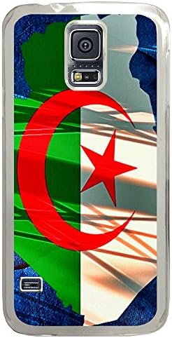 S5 Case,Galaxy S5 Case, Clear Hard Algeria 2014 Fifa World Cup Brazil Sport Cute Plastic Protective Case Shock-Absorption / Impact Resistant Slim Cover Creative Design Hard Cases for Samsung Galaxy S5 S IV i9600