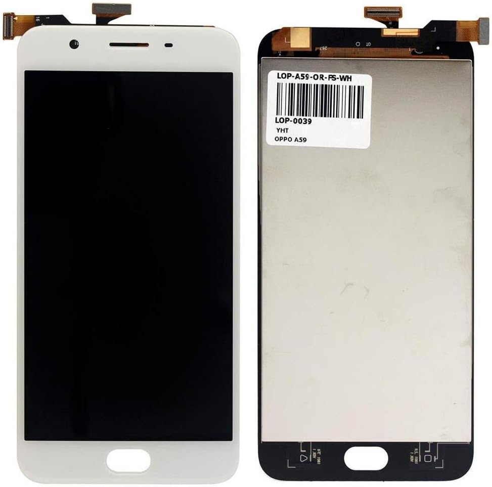 Screencart 100% New Mobile Replacement Combo Folder LCD Display Digitizer for Oppo F1S A59 IPS LCD White