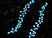 Luminous Cobblestones 100 Pcs Pebbles Stones Glow in the Dark for Aquarium Fish Tank Gravel Decorations,Fantastic Garden or Yard (blue)