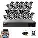 Best Vision 16CH 4-in-1 HD DVR Security Camera System (1TB HDD), 16pcs 1080P-Lite High Definition Outdoor Cameras with Night Vision - DIY Kit, App for Smartphone Remote Monitoring